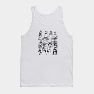 On Her Shoulders (Pencil Version) Tank Top